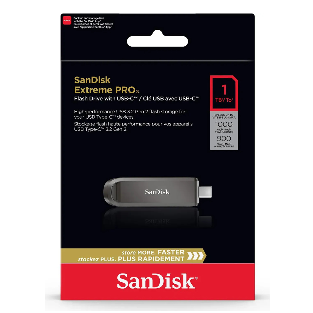 【SanDisk】CZ890 Extreme PRO 1TB USB-C 隨身碟 速度高達 1,000MB/s, , large