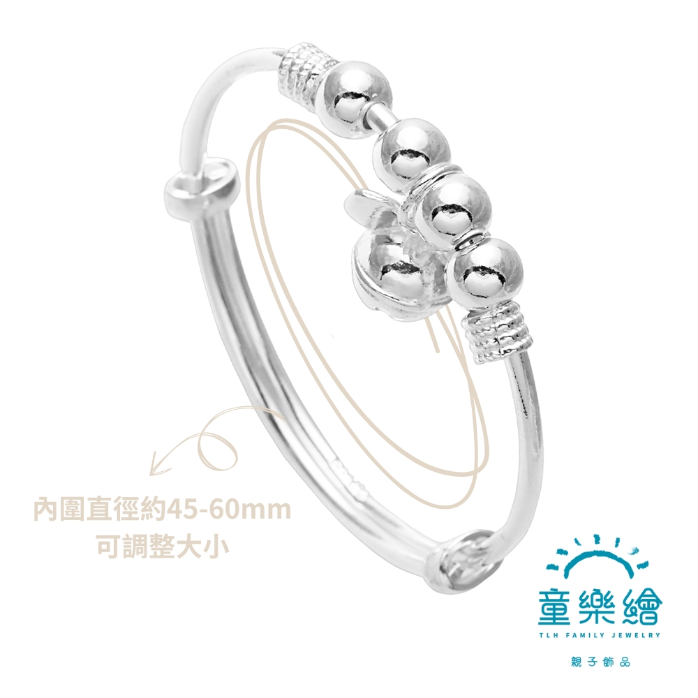 【童樂繪金飾】兒童純銀手鐲手環 純真歲月 (彌月銀飾 滿月禮 寶寶足銀), , large