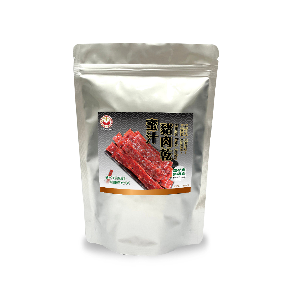 【台灣香腸食品】蜜汁豬肉乾(黑胡椒口味), , large