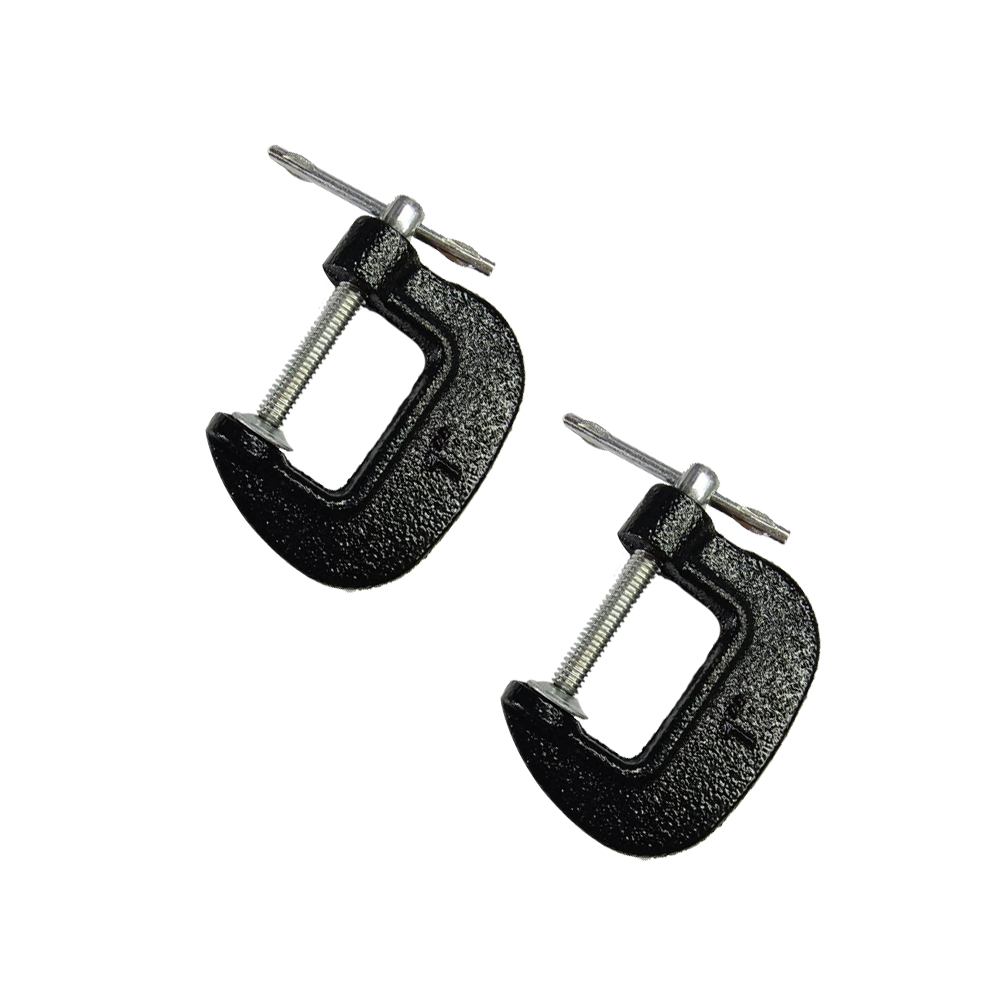 台灣現貨！輕型1" 木工 迷你款1吋 C型萬力夾 強力型 固定夾 快速夾具 C型夾 C型鉗 固定鉗 萬能鉗, , large