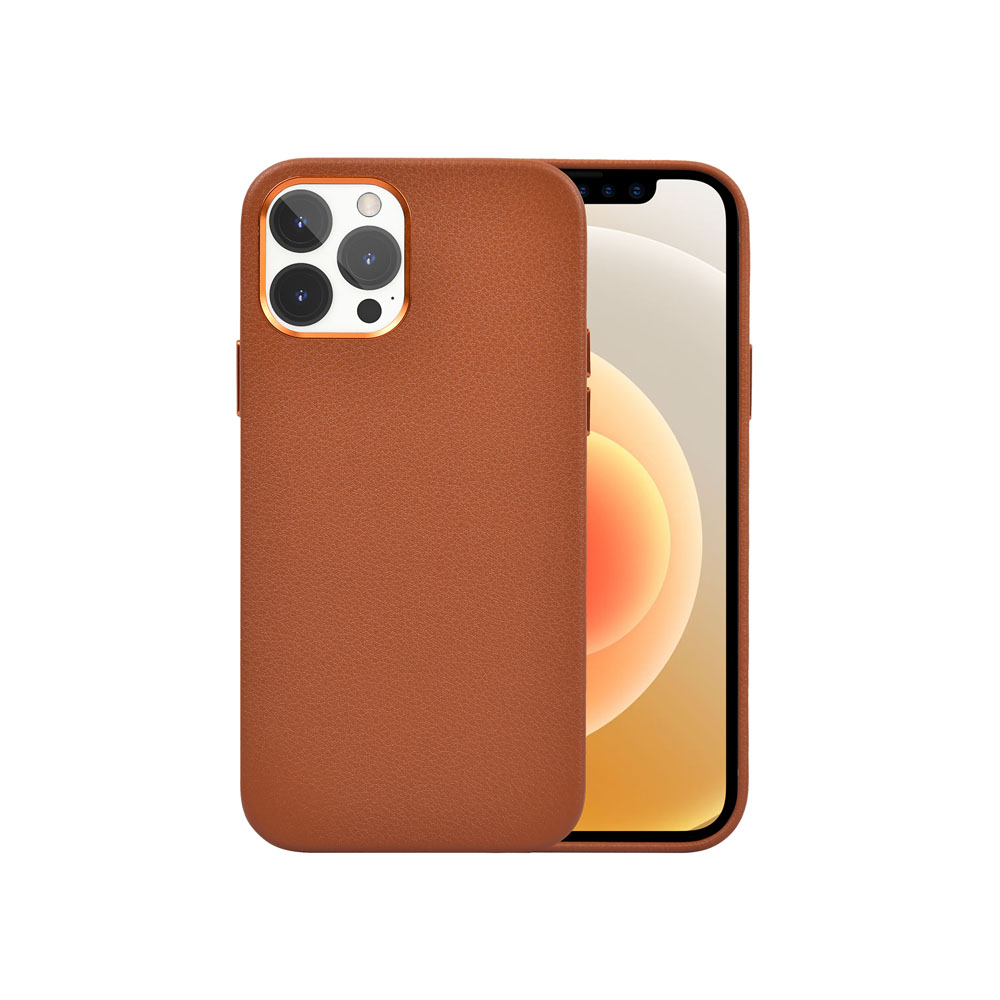 【WiWU】真皮手機殼 iPhone13 Pro Max-咖啡色, , large