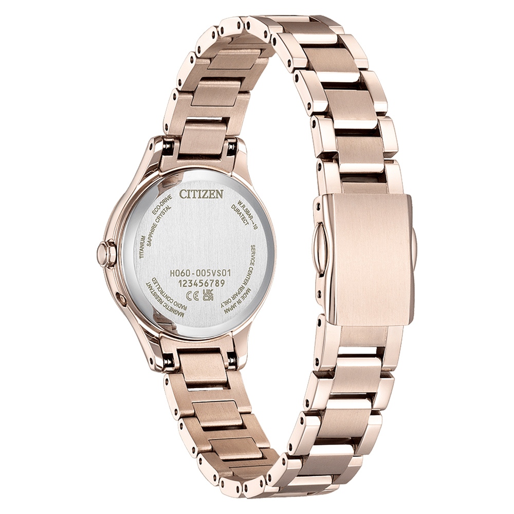 CITIZEN 星辰 XC 輕奢光 光動能鈦金屬電波女錶 送禮推薦-27mm ES9497-96A, , large