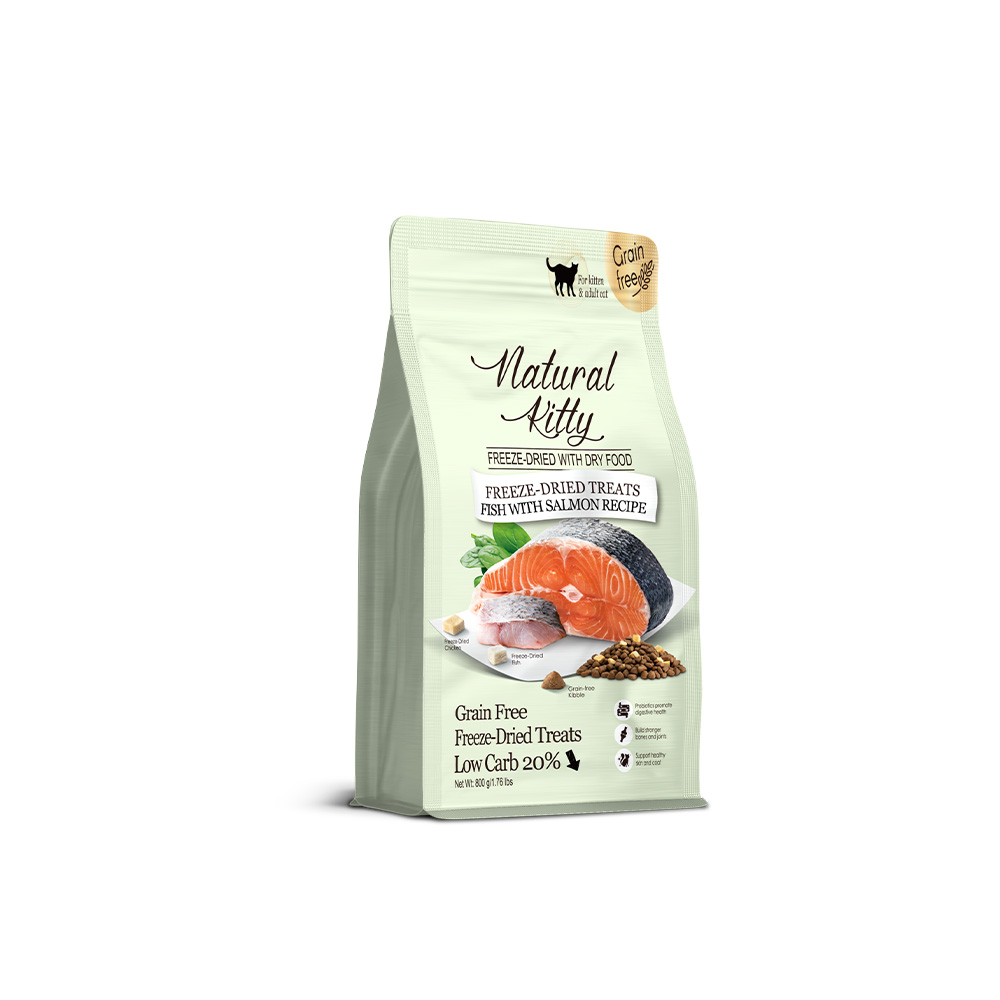 拉拉寵物小舖】自然小貓 貓飼料 凍乾+無穀貓糧, , large
