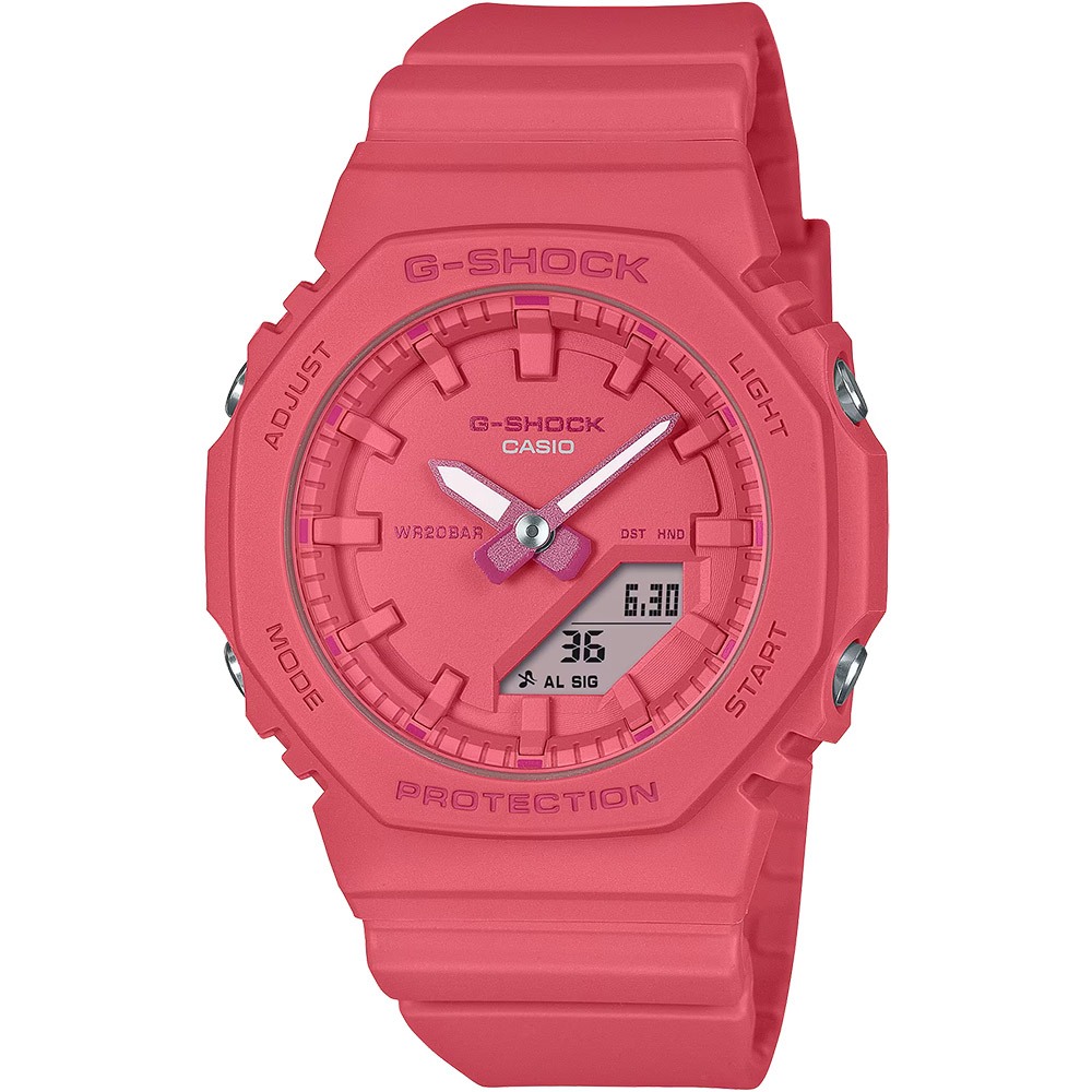 CASIO 卡西歐 G-SHOCK X ITZY 單色美學 八角 雙顯女錶 GMA-P2100-4A, , large