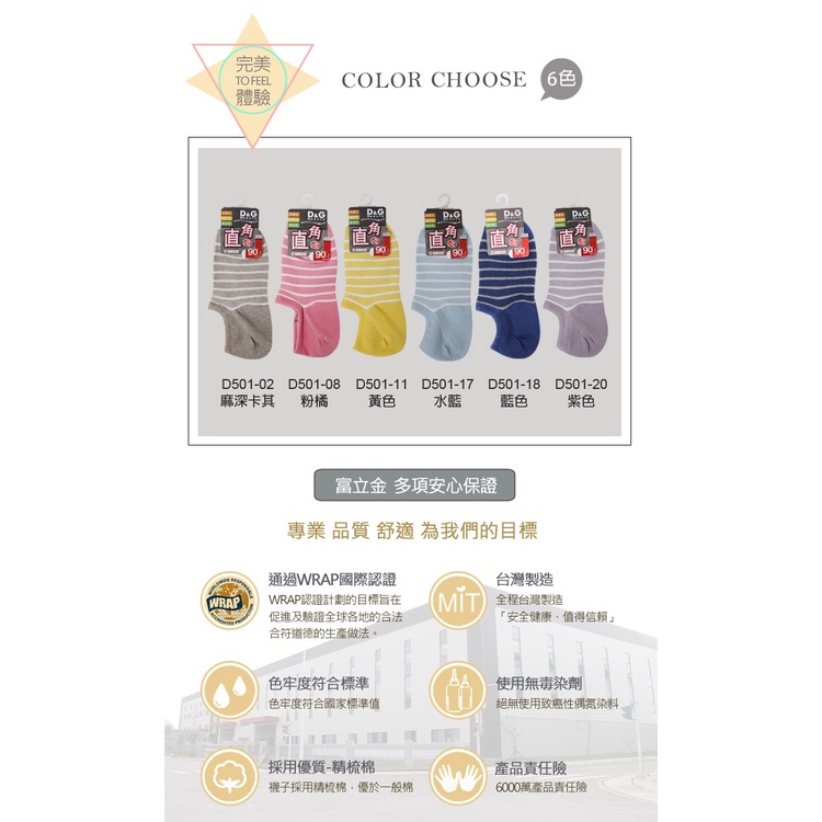 【D&G】條紋網狀低口直角女襪<黃色>D501 短襪 低口襪, , large