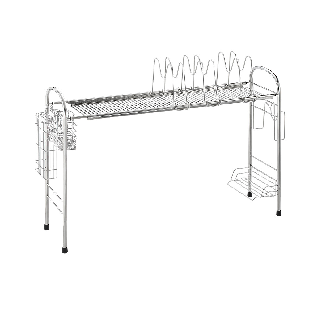 SHCJ加高型伸縮瀝水架 台灣製SUS304 水槽收納架 碗盤餐具架 瀝水架 跨海大橋餐具架, , large
