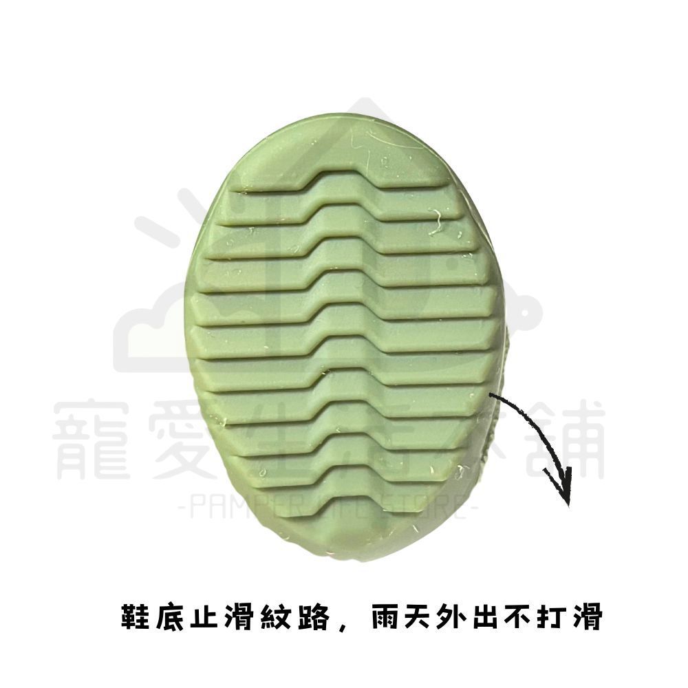 電子發票【寵愛生活本舖】狗狗防滑矽膠雨鞋_窄身款 S-3XL 寵物鞋子, 咖啡,L（一套四只鞋）, large