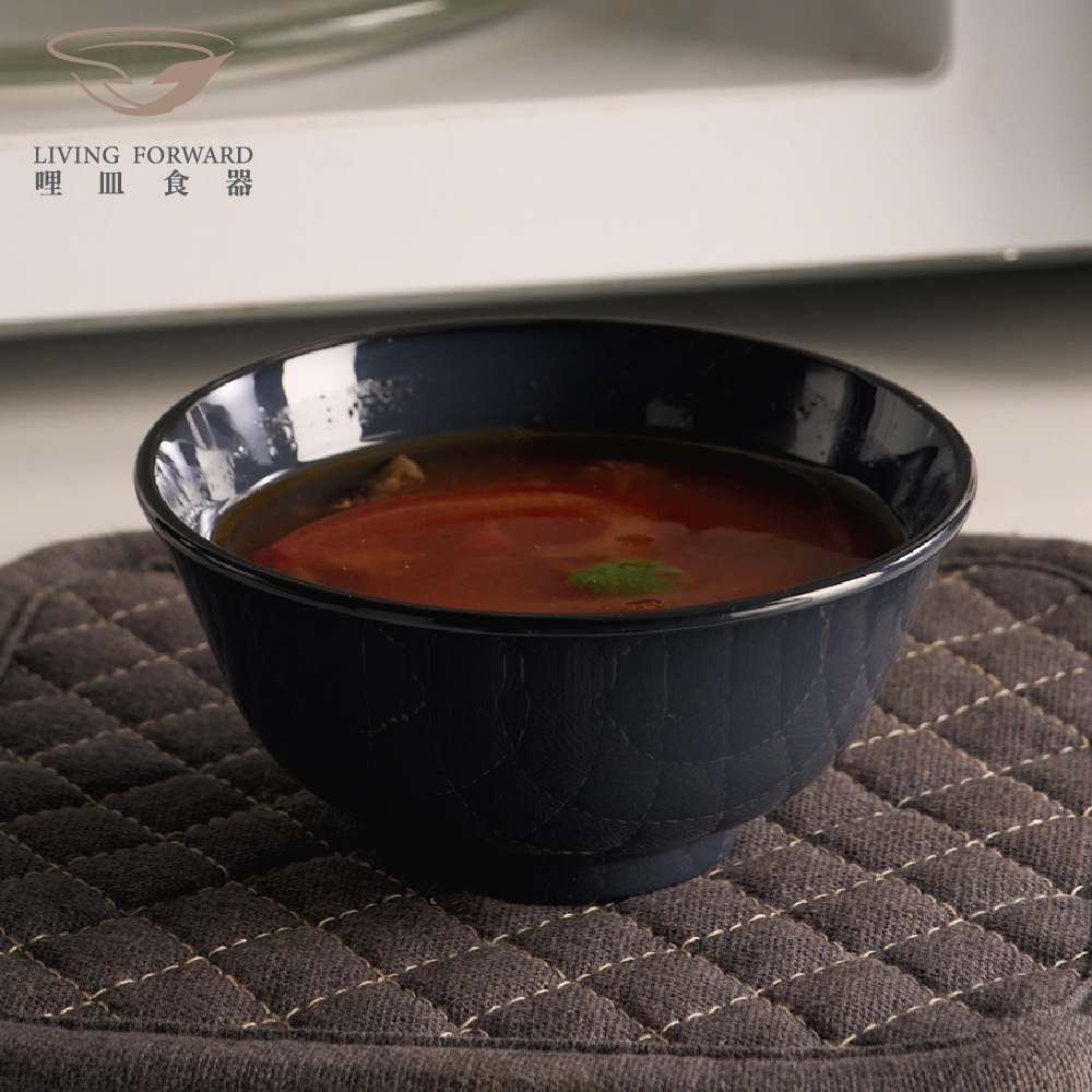 【哩皿食器】台灣製  CPET 潔晶湯碗｜恬淡白, , large