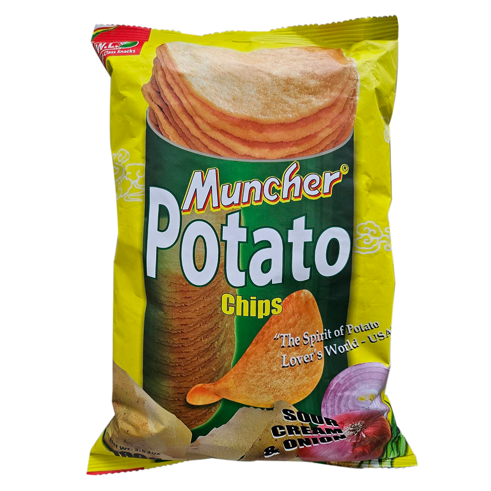 Muncher Potato Chips Sour Cream  Onion, , large