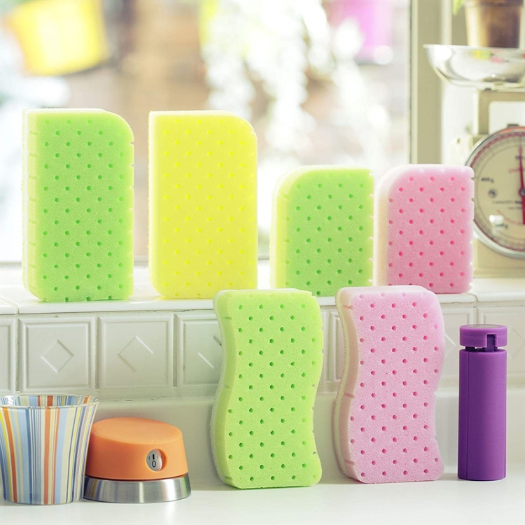 Curved foaming sponge brush, , large