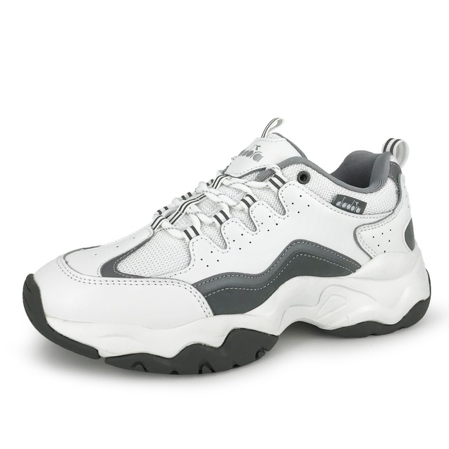 DIADORA迪亞多那 女生活時尚運動鞋 女運動鞋 女鞋 老爹鞋 透氣 保護後跟 Q彈 緩震 護趾 減壓 止滑 灰 粉, , large