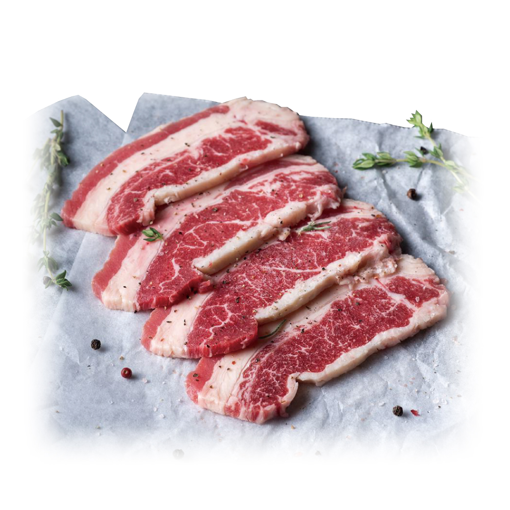 U.S. Angus Richly Marbled Beef Belly Steak, , large