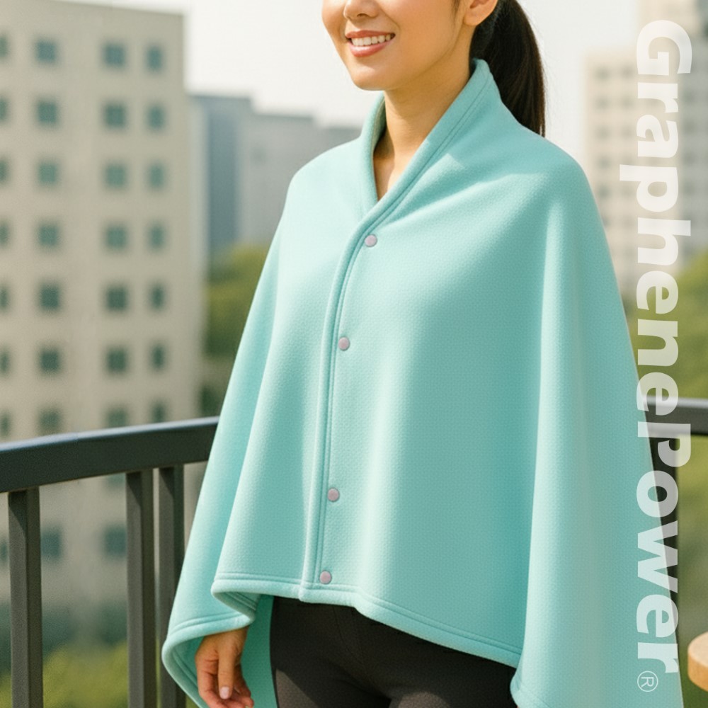 Graphene Dual-Use Shawl Blanket, , large