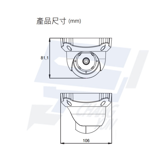 昌運監視器 昇銳 HS-4IN1-D073CQ(D047AA) 200萬 高規格紅外線半球攝影機, , large