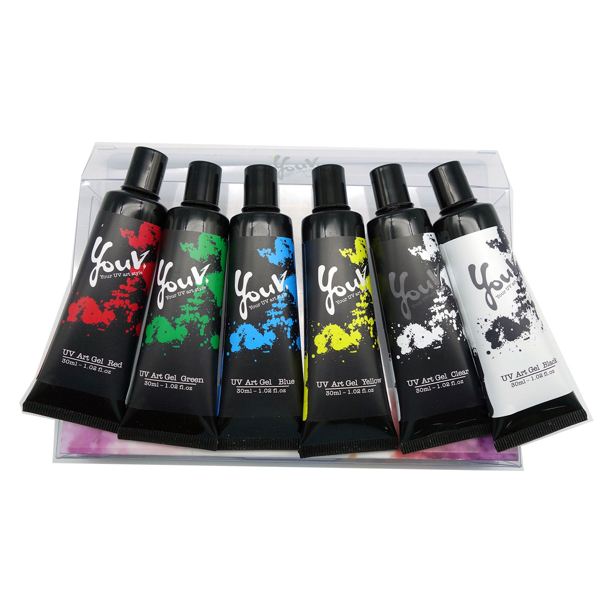 UV彩繪膠-30ml-六色套組, , large