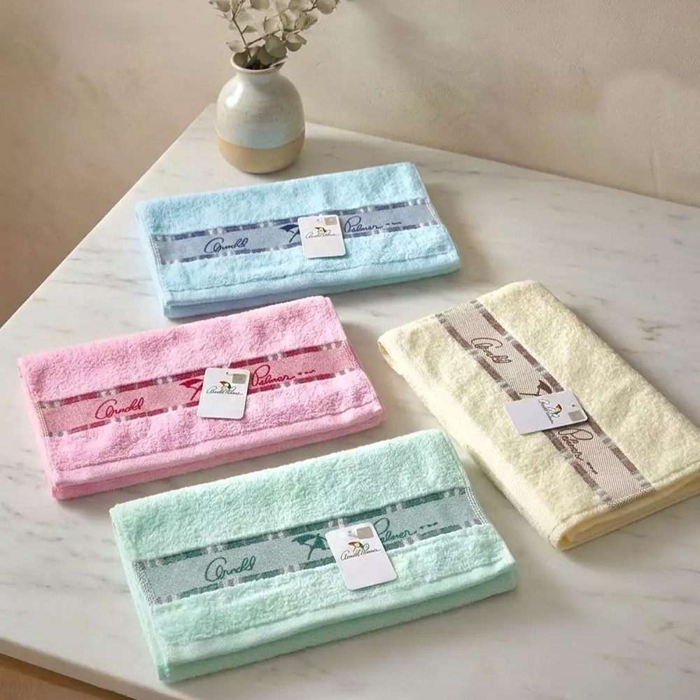 凱美棉業 | MIT台灣製 雨傘牌 淺色提花logo 厚實純棉吸水毛巾, , large