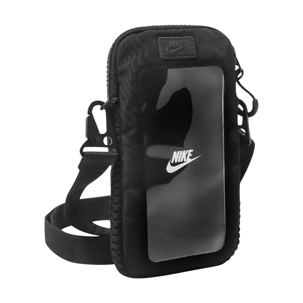 NIKE TECH STATEMENT 手機斜背包 觸控手機包 手機包 小包包 斜背包 可拆式 耐用 防潑水 觸控 黑 米, , large