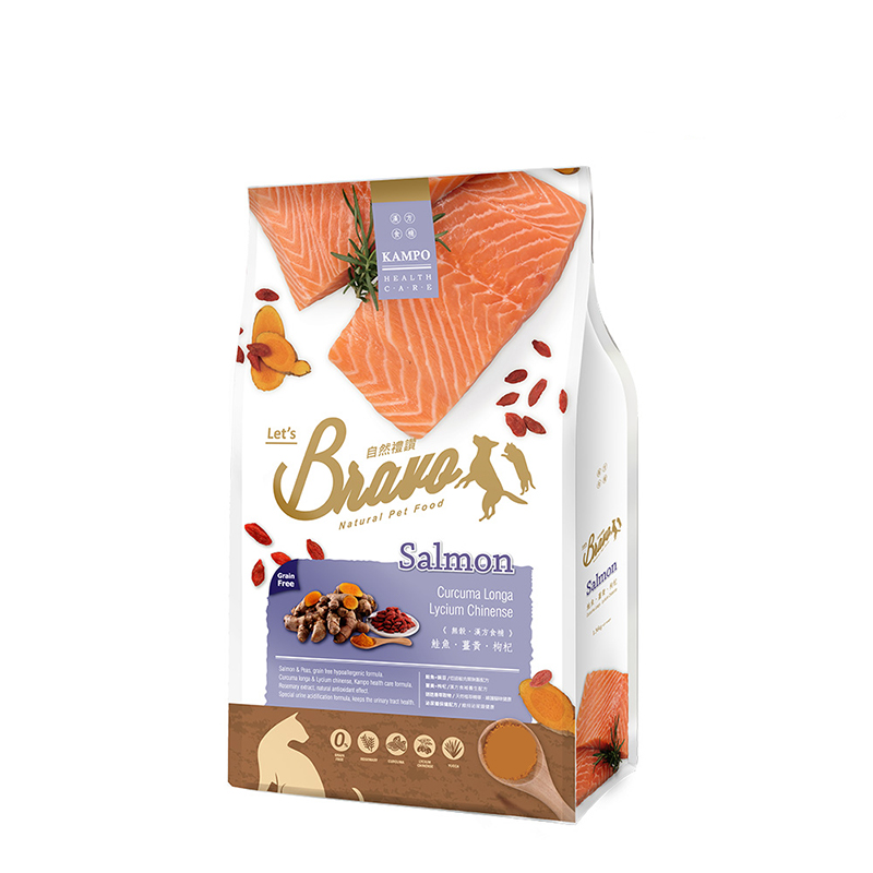 【福壽】Bravo自然禮讚無穀漢方貓食1.5kg-鮭魚口味, , large