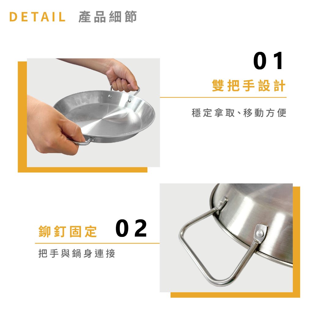 Stainless Steel Frying Pan, , large