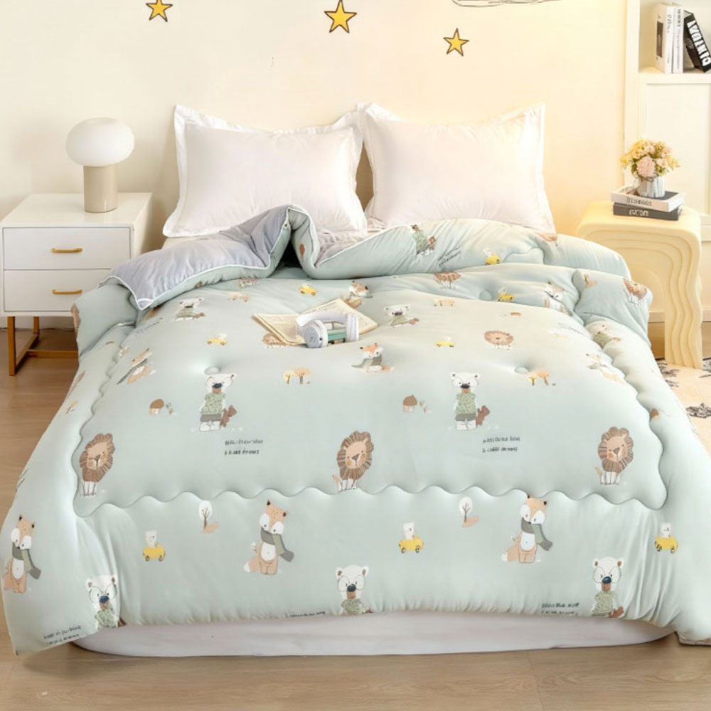 Volcanic fleece thick quilt, , large