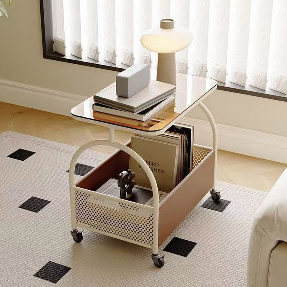 【AOTTO】法式輕奢風附輪置物收納茶几(AS-007), , large