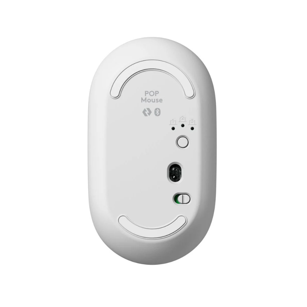 【 Logitech 羅技 】POP MOUSE 珍珠白 無線 藍牙 滑鼠, , large