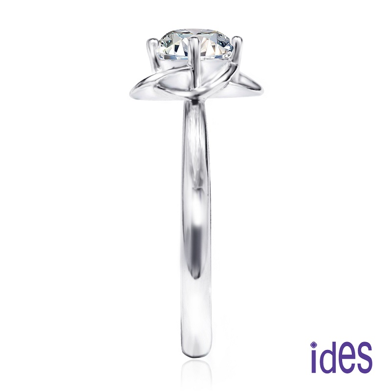 [ides愛蒂思] 日系設計款50分F/VS1頂級3EX車工鑽石戒指結婚戒/幸運  (戒圍請於訂單備註), , large