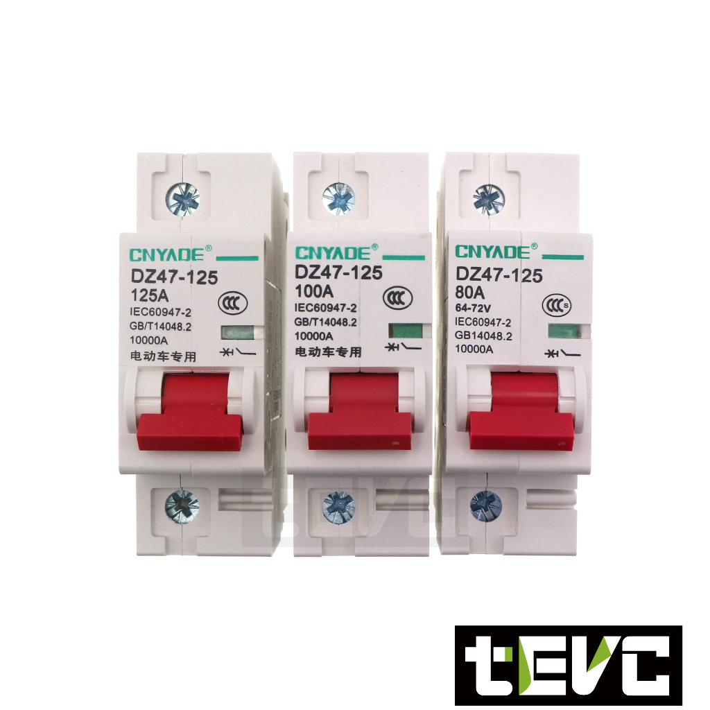 《tevc》F005 DC無熔絲 1P 直流 空氣開關  80A, , large