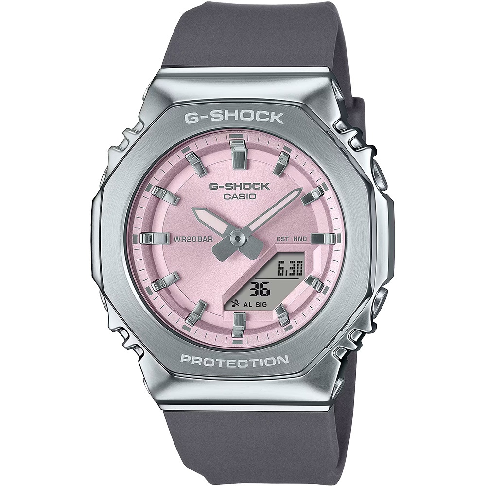 CASIO 卡西歐 G-SHOCK 粉彩金屬八角手錶 女錶 GM-S2110-4A, , large