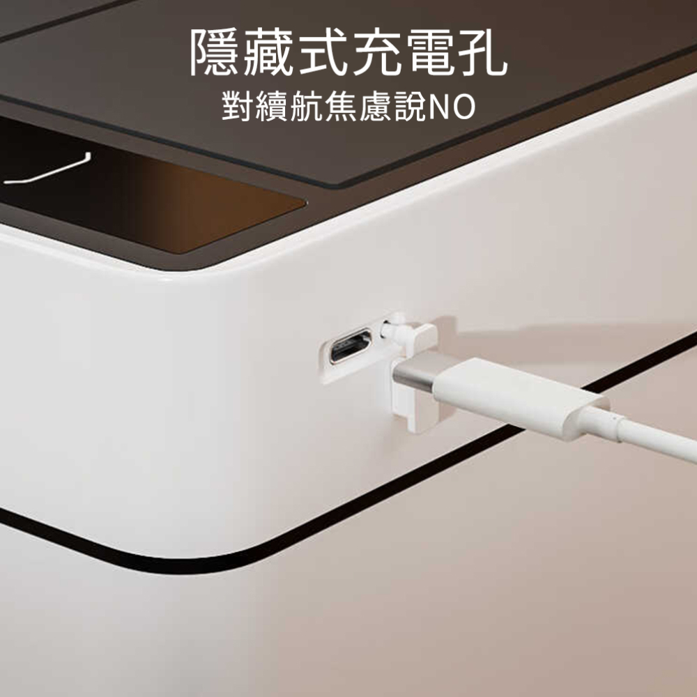 [LC] 30L Motion Sensor Trash Can with Butterfly Lid, 珍珠白, large