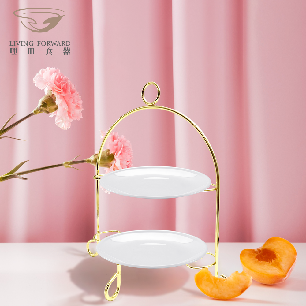 【哩皿食器】台灣製 CPET 潔晶英式午茶禮盒組 中圓盤 2入, , large