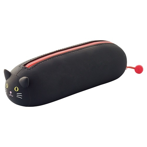 日本LIHIT A-7781 矽膠橫式筆筒/鉛筆盒(多款)柴犬*大, , large