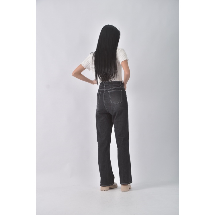 (XL) vividpunch韓牌高腰寬版灰色長褲二手衣, , large