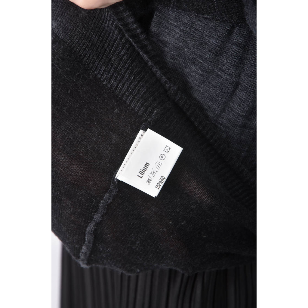 (XS（含）以下) 綁帶灰色外套二手衣, , large