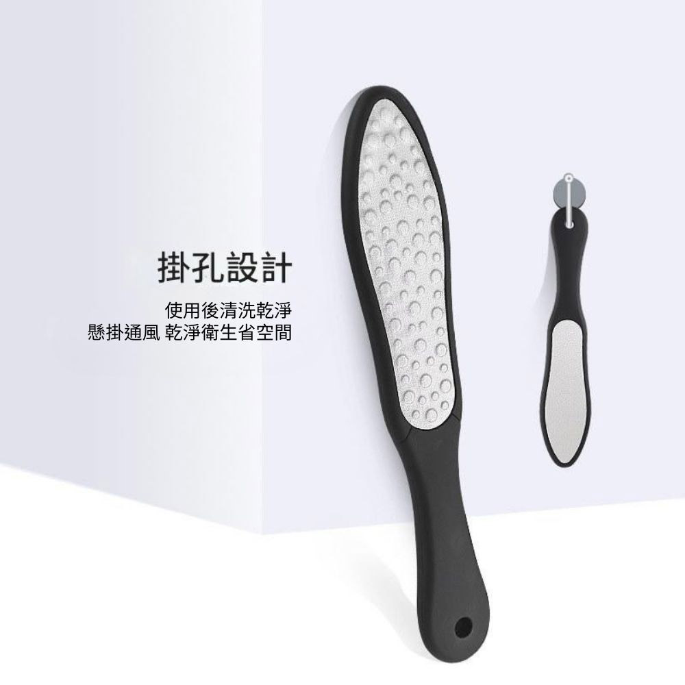 不鏽鋼雙面足搓26.5cm黑色, , large