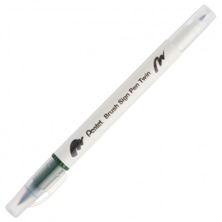 【 Pentel 飛龍 】雙頭柔繪筆 10支/盒 SESW30C   -  多款可選, , large