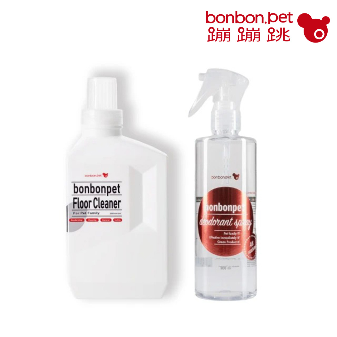 Home Care Set for Pet-Friendly Living – 300ml Deodorizing Spray + 1000ml Floor Cleaner (Human & Pet Safe), , large