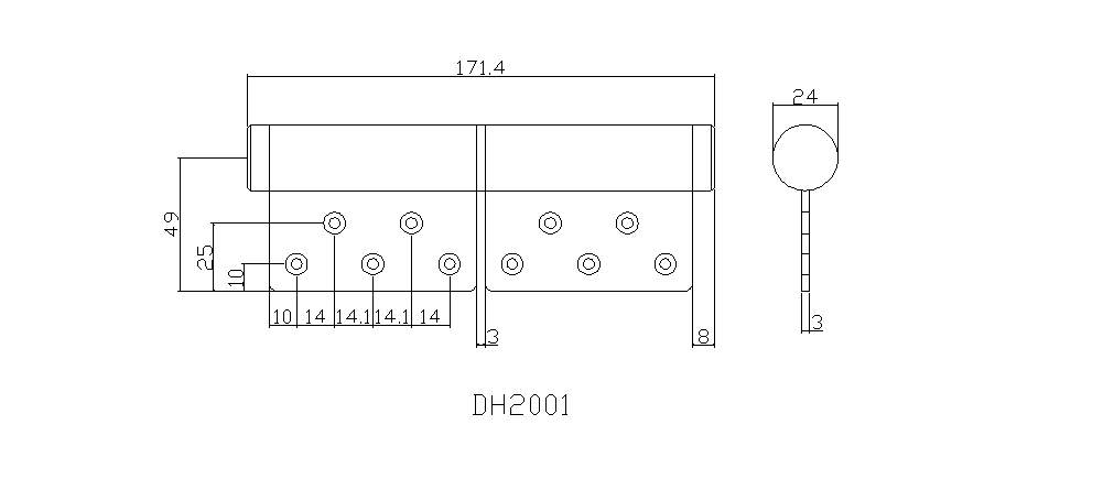 【協進五金】I-one 3代韓國回歸鉸鍊 左邊 銀色(DH2001), , large