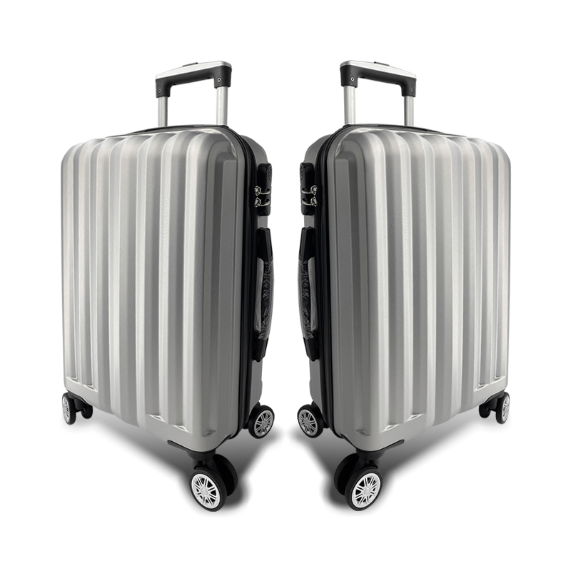 【Alldma鷗德馬】24吋ABS拉鏈行李福利箱K1-雪花銀(贈B2束帶), , large