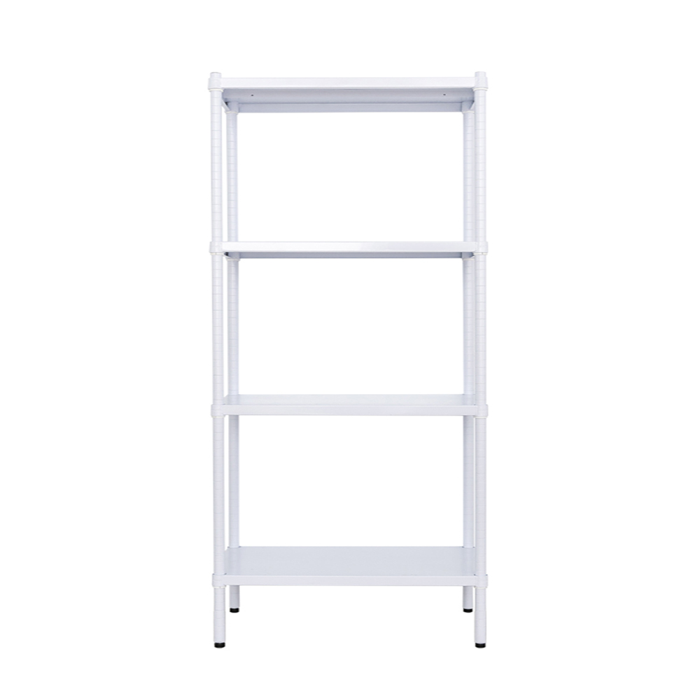 【Y HOUSE】60x35x120cm 4-layer hole-free iron plate storage rack, rack, iron rack - painted white, , large