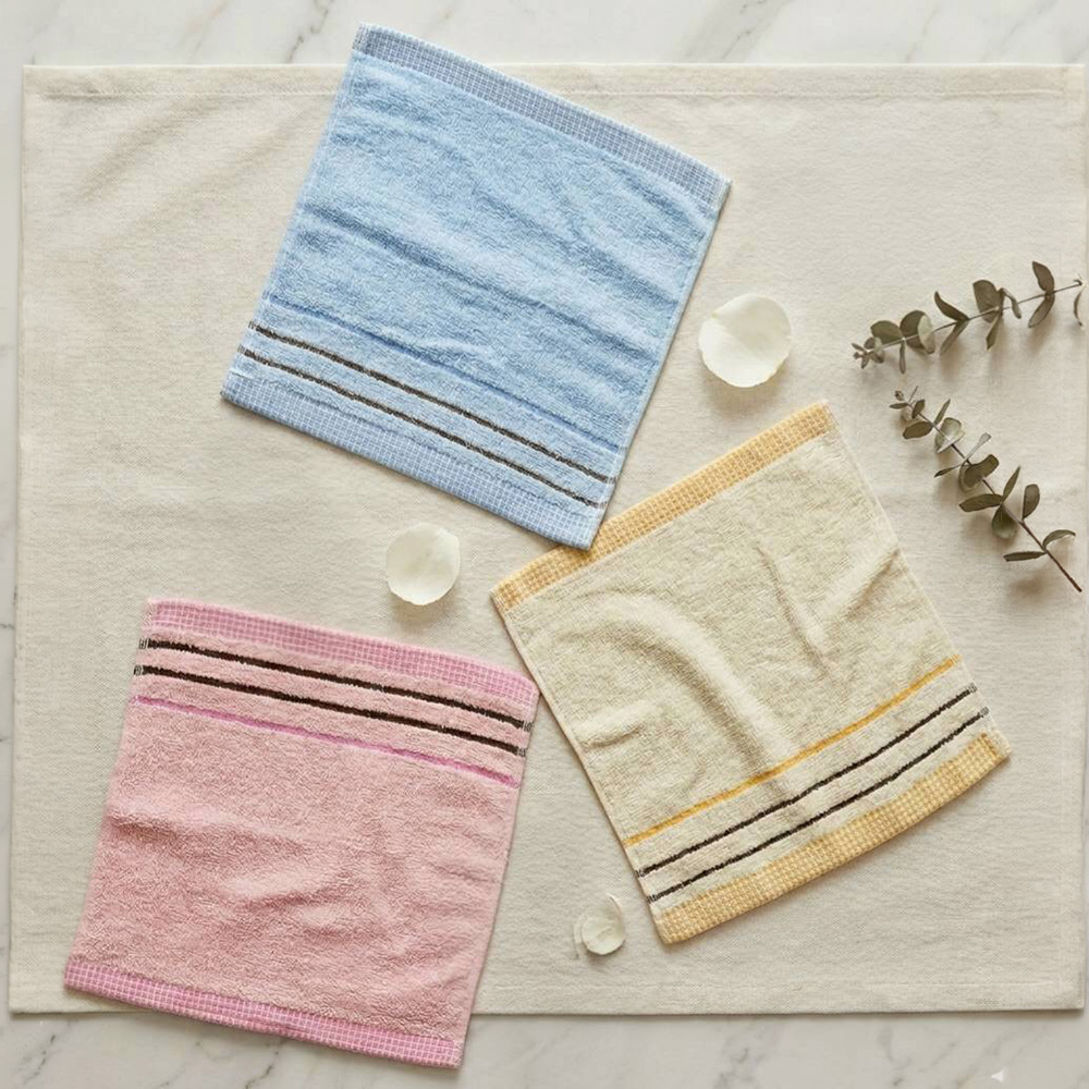 凱美棉業 | 16入組 MIT 輕薄速乾純棉方巾 28x30cm 幼兒園手帕 洗臉小毛巾, , large