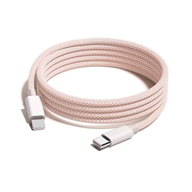 2-Pack Apple 60W Fast Charging Type-C to Type-C Braided Charging Cable 1M, , large
