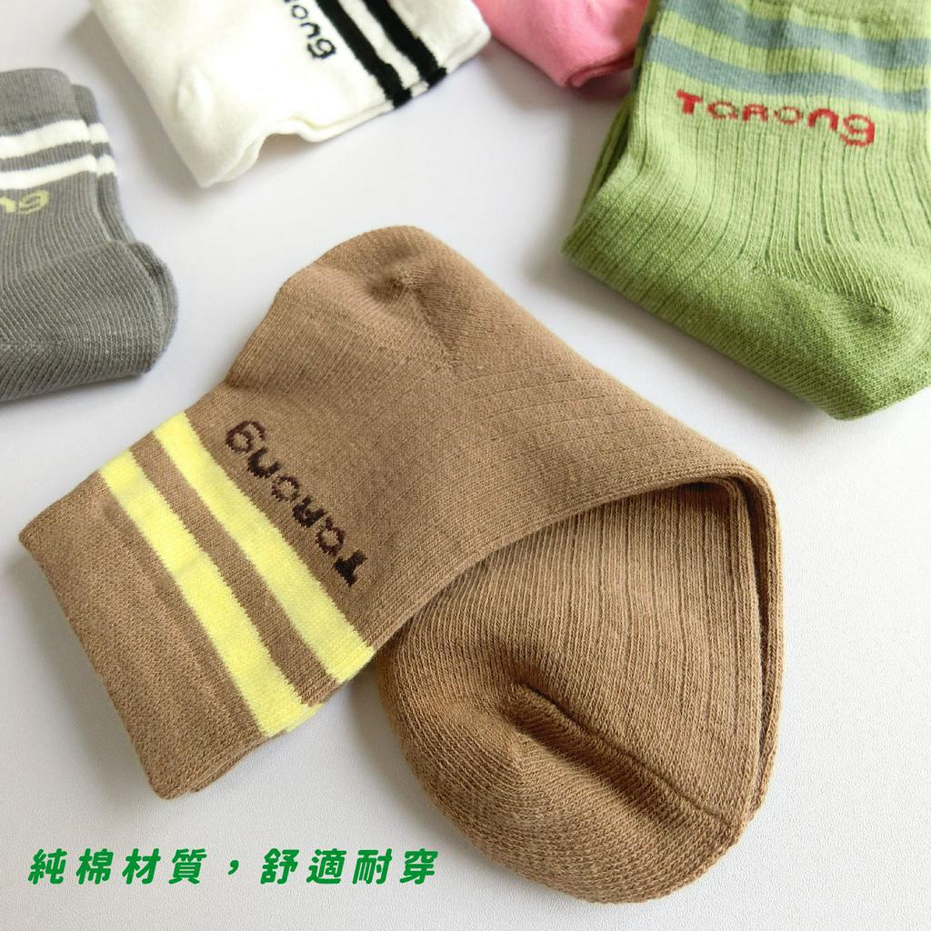 [Kaimei Cotton Industry] 8 pairs set, random and excellent, MIT made in Taiwan, pure cotton comfortable style big children's socks, sunshine sports style 18-22cm, , large