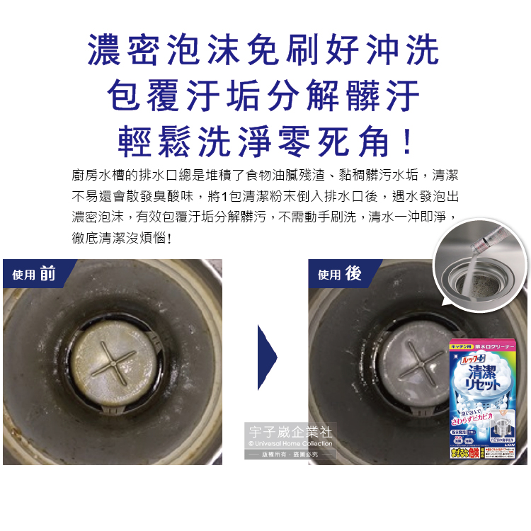 Lion Sink Drain Pipe Foam Detergent, , large