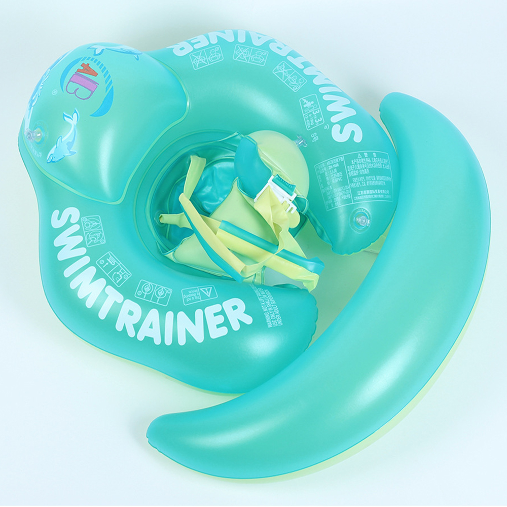 Large, heightened anti-forward-tilting ABC baby swimming ring, inflatable swimming ring, waist ring, armpit ring, baby crawling ring, winged version., , large