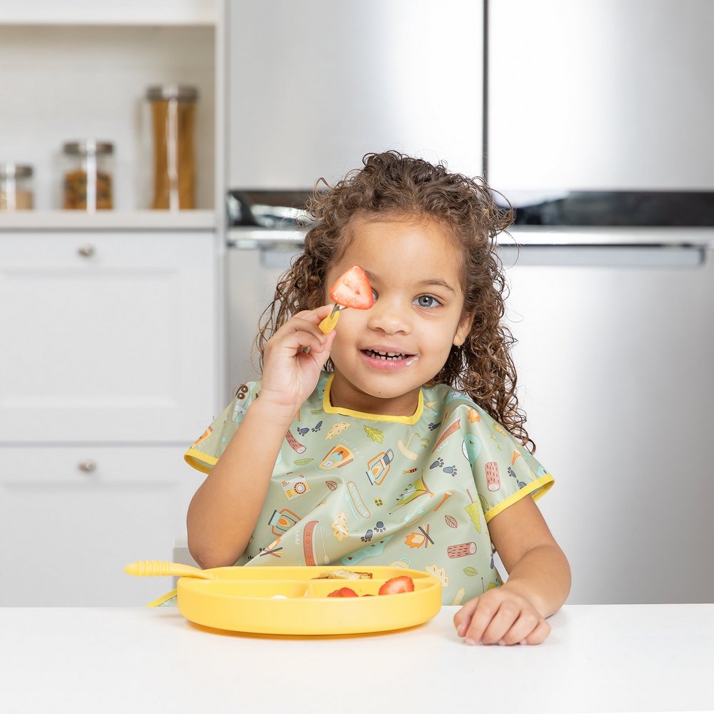 Bumkins 防水短袖圍兜兜(多款可選), , large