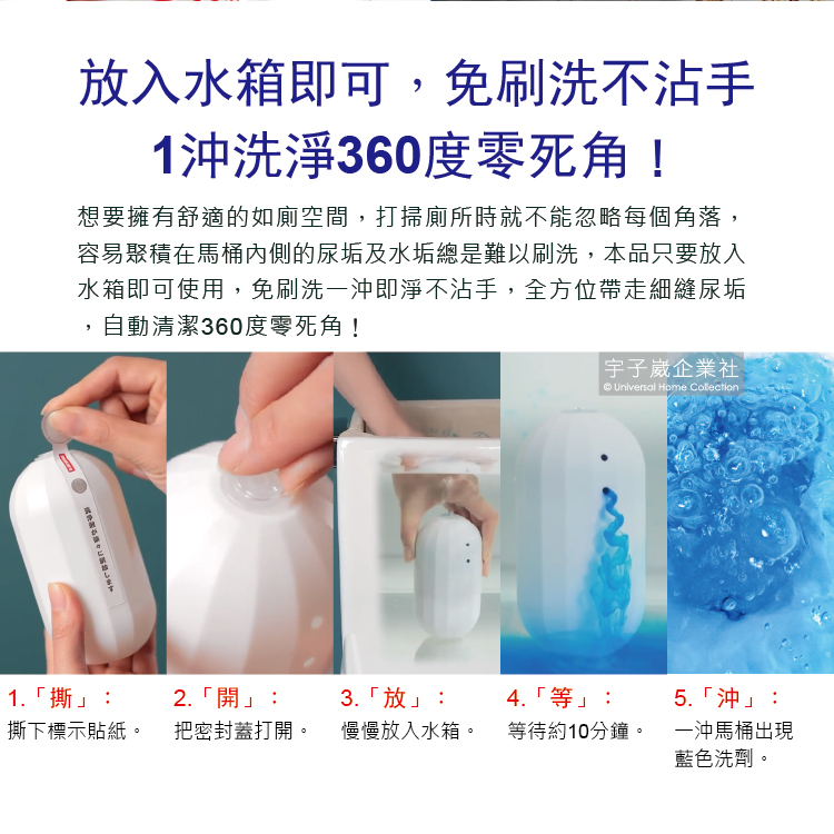 [日日好物]日本Imakara-80倍高濃縮12週長效馬桶藍泡泡潔廁凝膠魔瓶1入/盒, , large