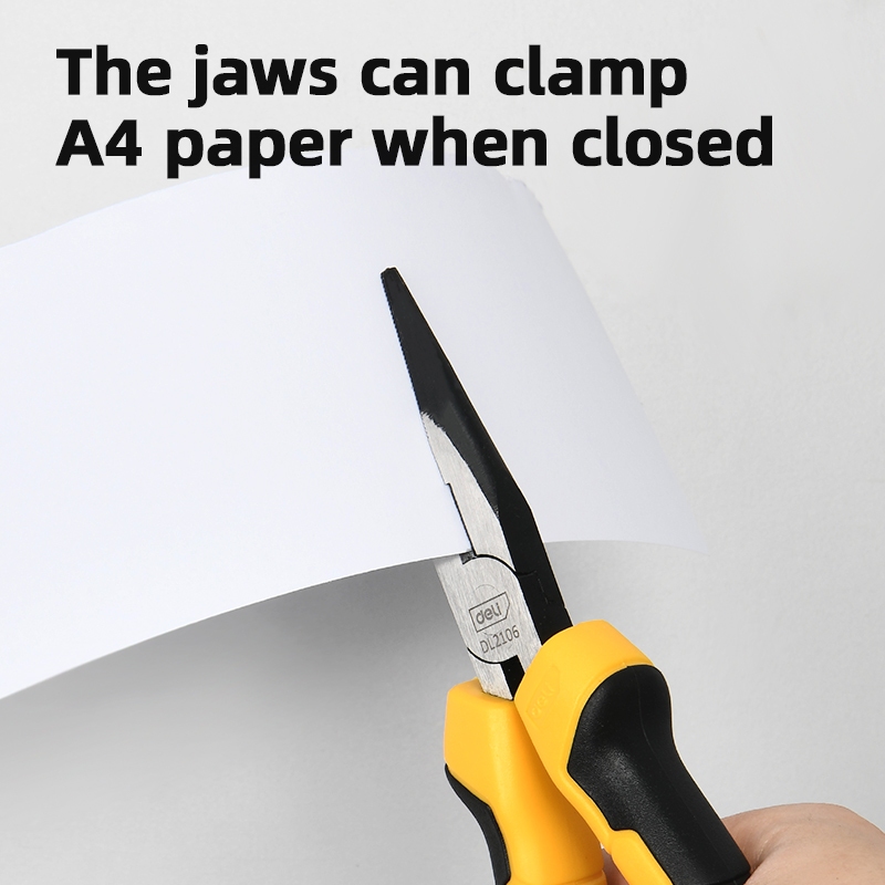 【得力工具 deli tools】6"尖嘴鉗 升級款 Semi-Pro系列, , large