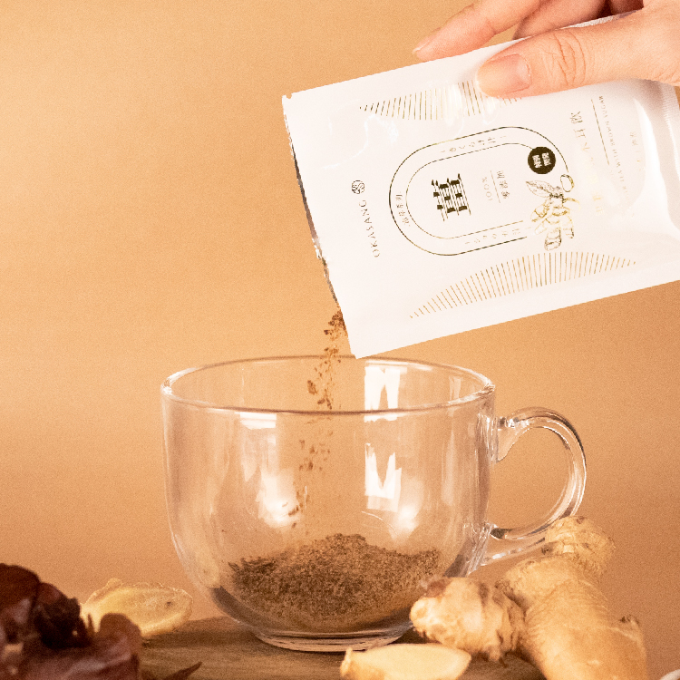 OKASANG Black fungus & Ginger tea with brown suger, , large