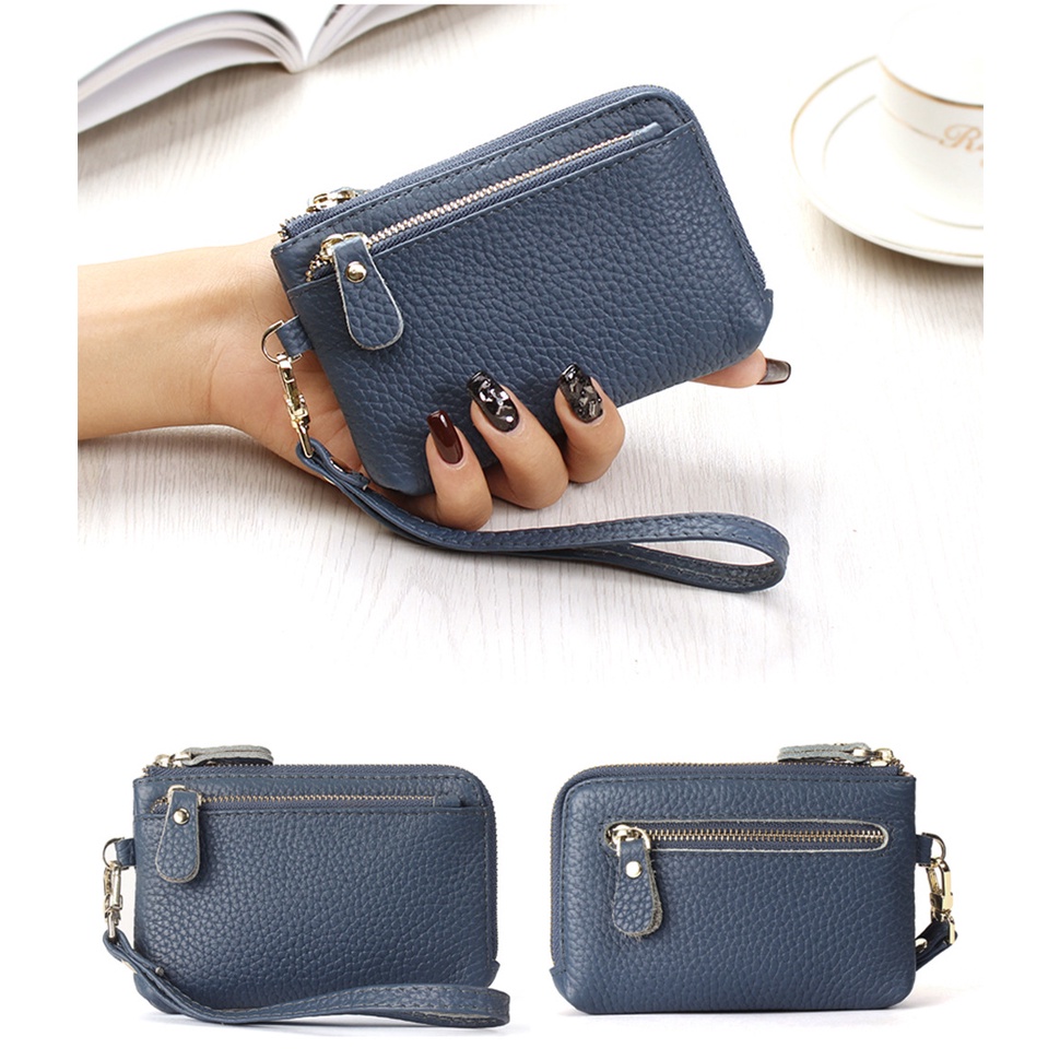 【牛皮零錢包】SPRING-真皮頭層牛皮短夾零錢包 招財真皮頭層牛皮錢包牛皮男女通用-多色, , large